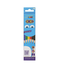 Creioane colorate 6 culori, din lemn, SMART Line